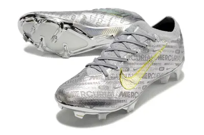 Nike Air Zoom Mercurial Vapor 15 Elite FG - Silver/Metallic Silver/Glossy Gold
