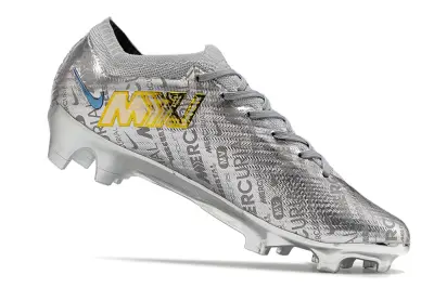 Nike Air Zoom Mercurial Vapor 15 Elite FG - Silver/Metallic Silver/Glossy Gold