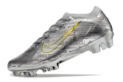 Nike Air Zoom Mercurial Vapor 15 Elite FG - Silver/Metallic Silver/Glossy Gold