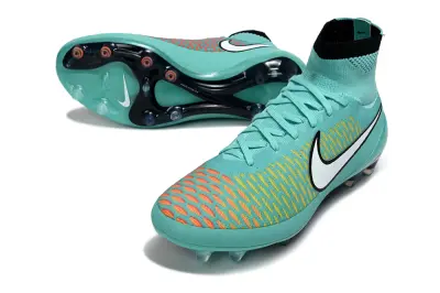 Nike Magista Obra FG Firm Ground Soccer Cleats - Aqua/Fresh Mint/Coral Blaze