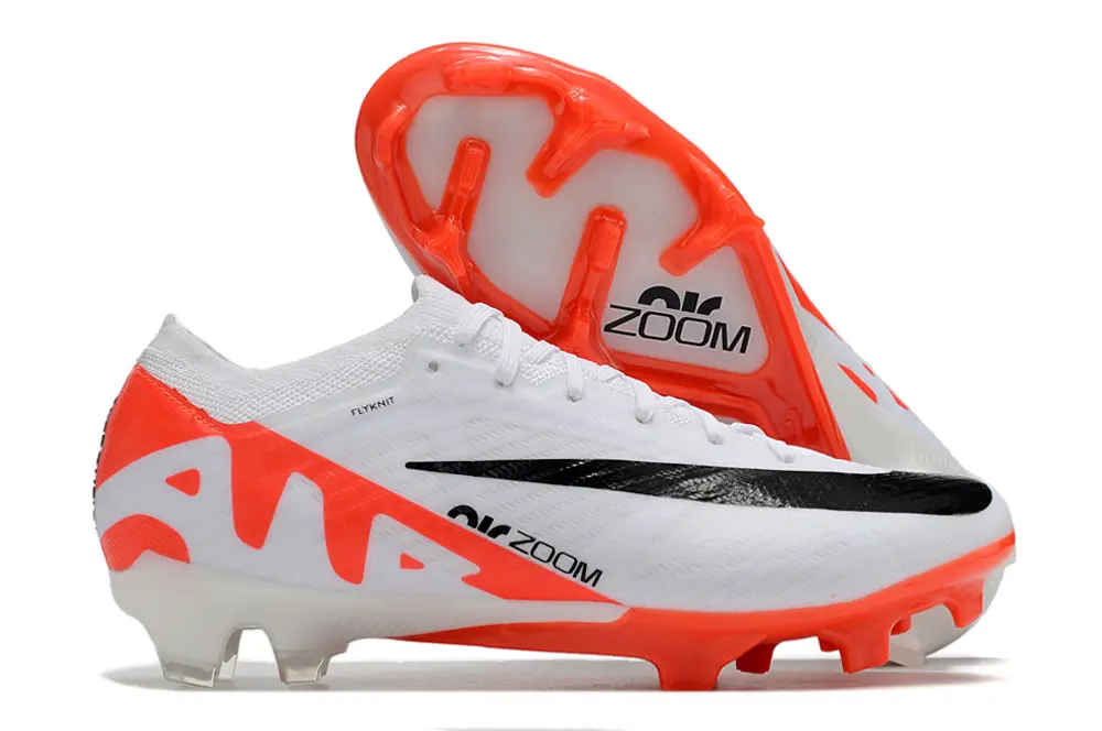 Nike Air Zoom Mercurial Vapor 15 Elite FG - White/Bright Orange/Black