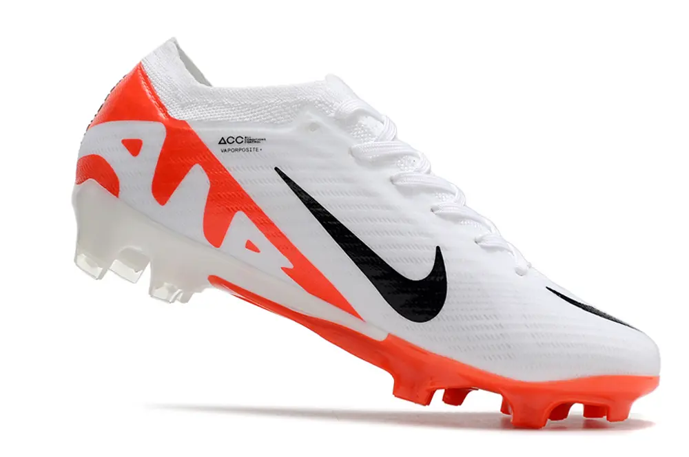 Nike Air Zoom Mercurial Vapor 15 Elite FG - White/Bright Orange/Black