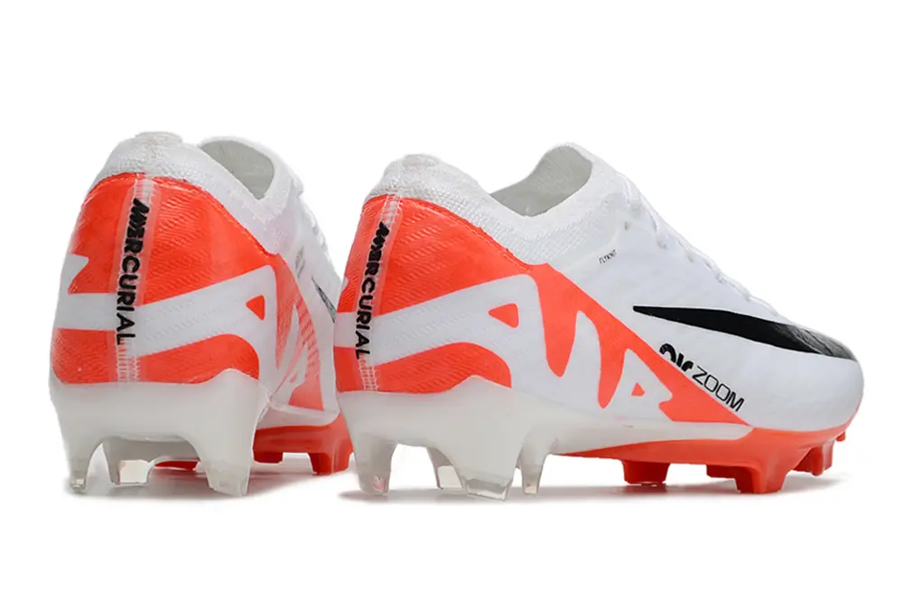 Nike Air Zoom Mercurial Vapor 15 Elite FG - White/Bright Orange/Black