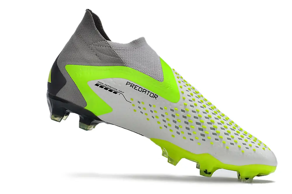 Adidas Predator Accuracy+ Laceless FG - White/Lime Green/Black