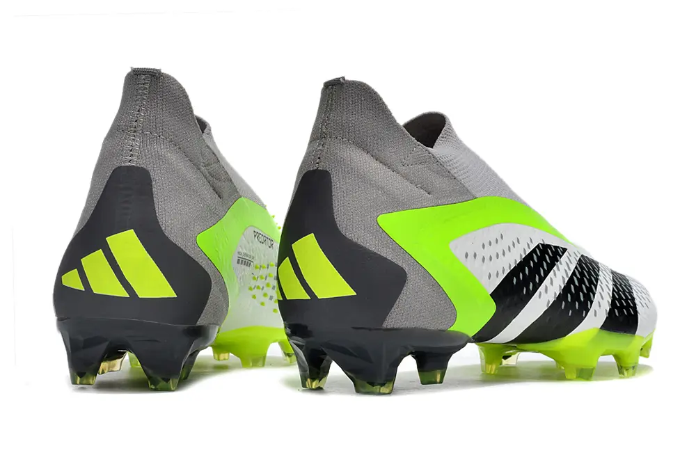 Adidas Predator Accuracy+ Laceless FG - White/Lime Green/Black