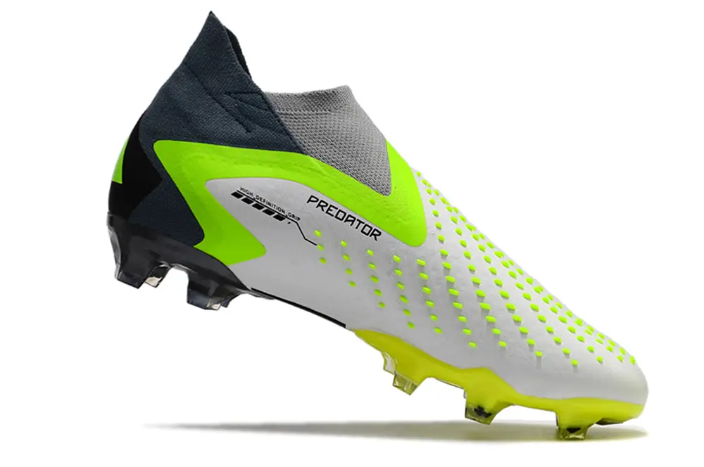 Adidas Predator Accuracy+ Laceless FG - White/Lime Green/Black