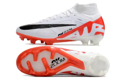 Nike Air Zoom Mercurial Superfly 9 Elite FG - White/Bright Red/Black