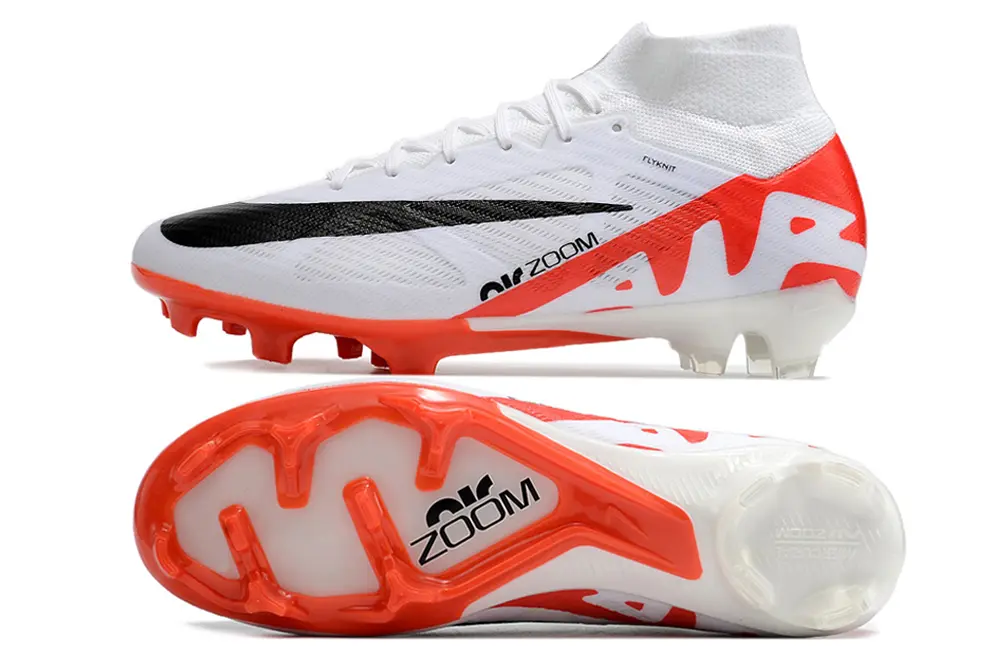 Nike Air Zoom Mercurial Superfly 9 Elite FG - White/Bright Red/Black