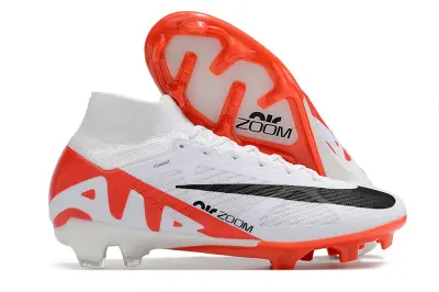 Nike Air Zoom Mercurial Superfly 9 Elite FG - White/Bright Red/Black