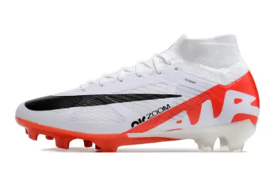 Nike Air Zoom Mercurial Superfly 9 Elite FG - White/Bright Red/Black