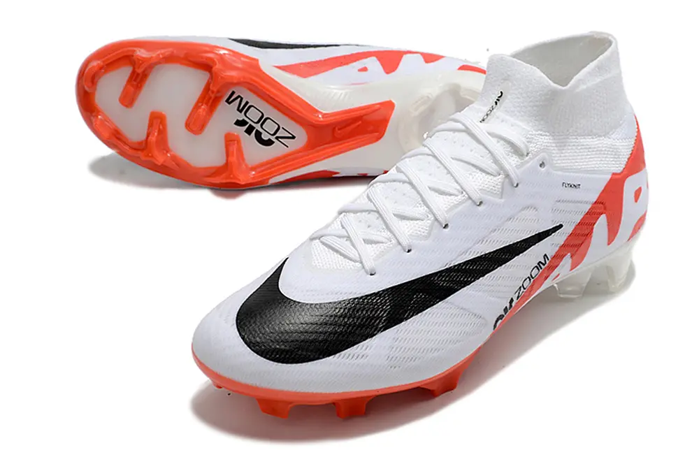 Nike Air Zoom Mercurial Superfly 9 Elite FG - White/Bright Red/Black