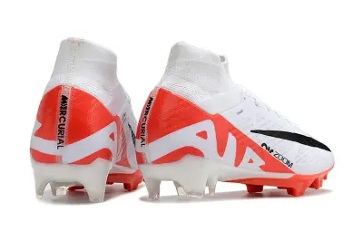 Nike Air Zoom Mercurial Superfly 9 Elite FG - White/Bright Red/Black