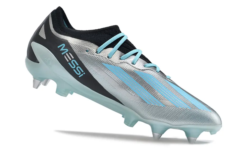 Messi x Adidas X Speedportal.1 SG - Silver/Sky Blue/Black