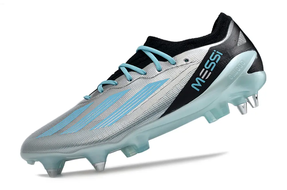 Messi x Adidas X Speedportal.1 SG - Silver/Sky Blue/Black