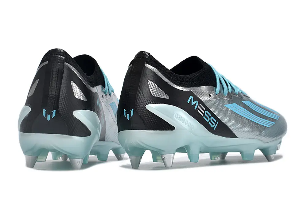 Messi x Adidas X Speedportal.1 SG - Silver/Sky Blue/Black