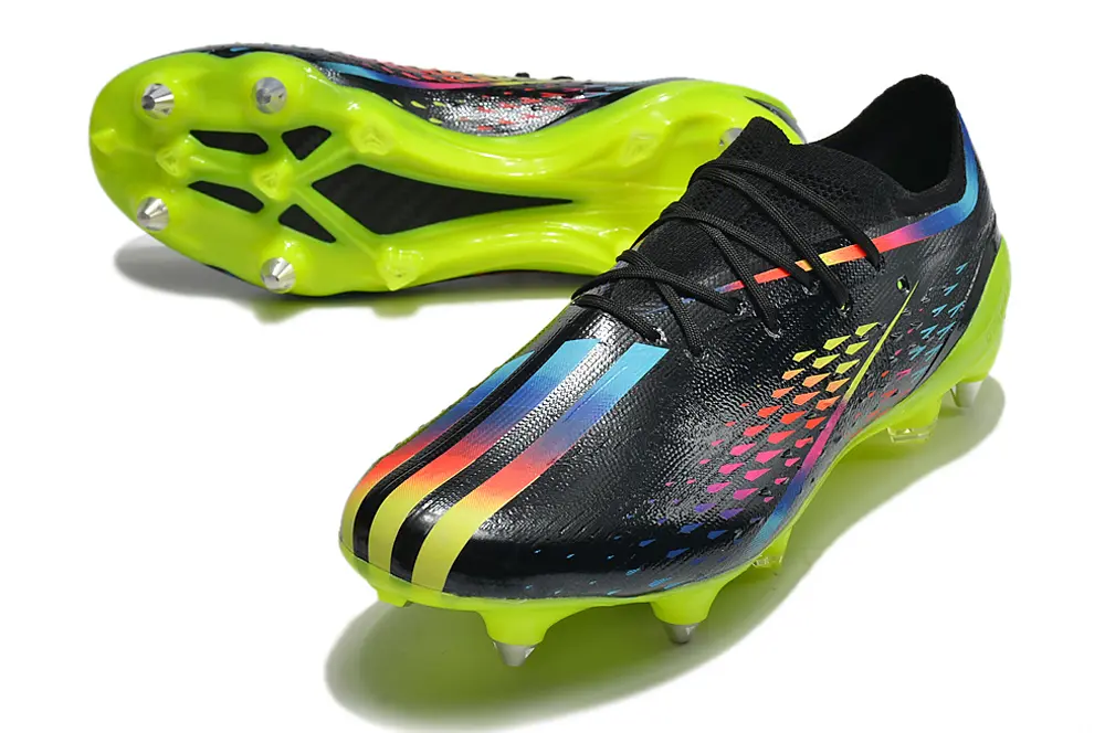 Adidas X Speedportal.1 SG - Black/Electric Green/Neon Multi