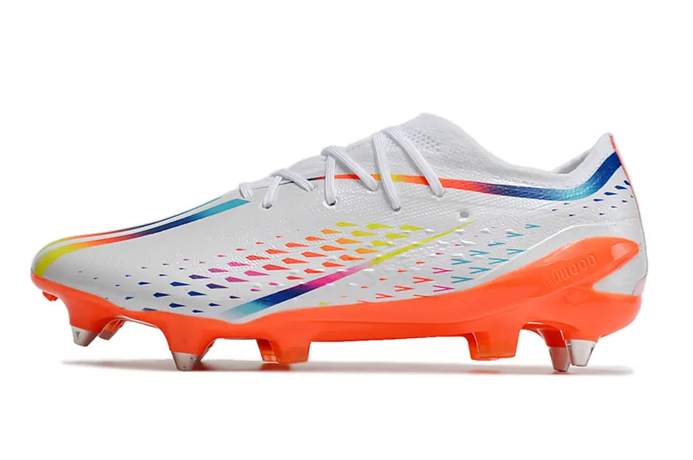 Adidas X Speedportal.1 SG - White/Vibrant Orange/Rainbow Accents