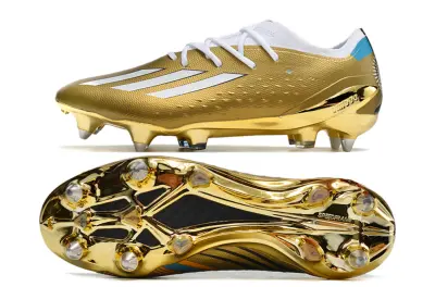 Messi x Adidas X Speedportal.1 SG - Gold/Metallic Gold/White