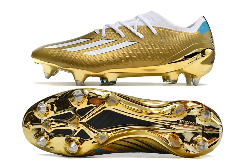 Messi x Adidas X Speedportal.1 SG - Gold/Metallic Gold/White