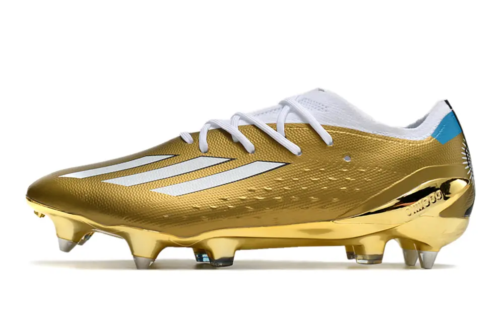 Messi x Adidas X Speedportal.1 SG - Gold/Metallic Gold/White