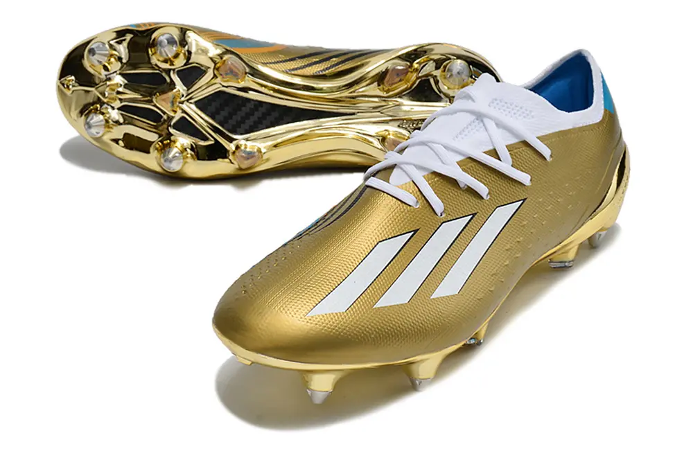 Messi x Adidas X Speedportal.1 SG - Gold/Metallic Gold/White