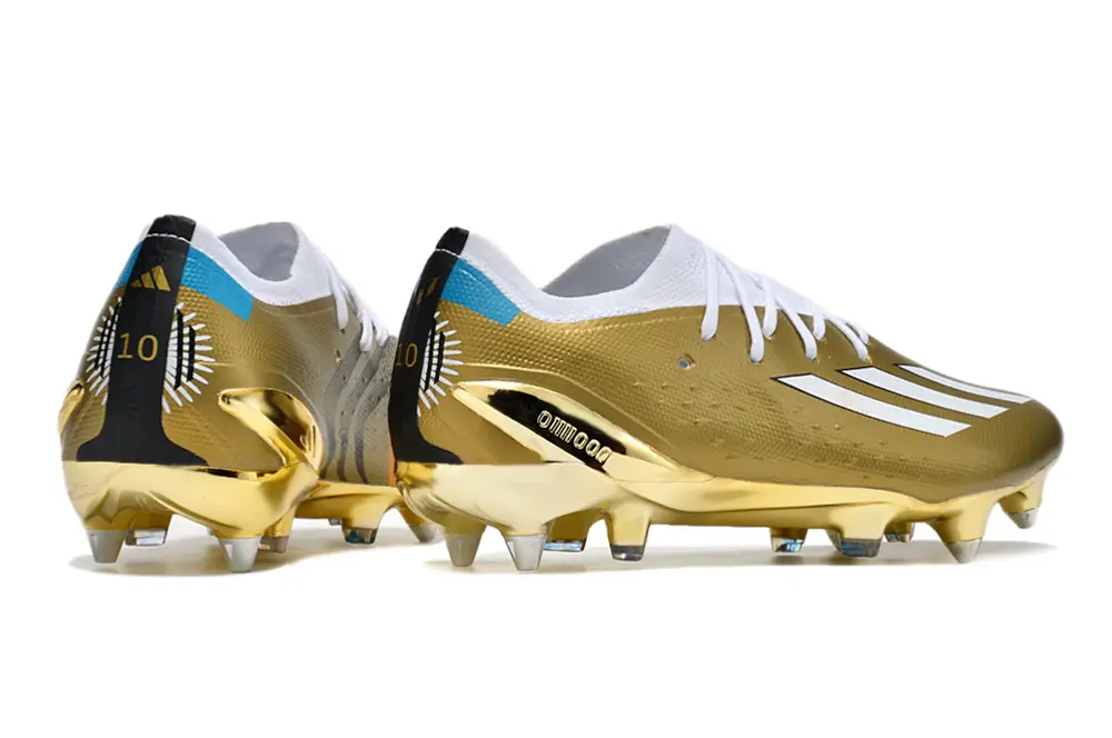 Messi x Adidas X Speedportal.1 SG - Gold/Metallic Gold/White