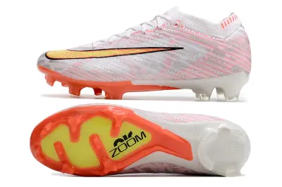 Nike Air Zoom Mercurial Vapor 15 Elite FG - White/Electric Orange/Neon Yellow