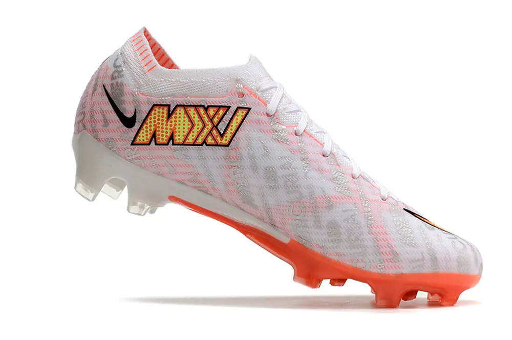 Nike Air Zoom Mercurial Vapor 15 Elite FG - White/Electric Orange/Neon Yellow