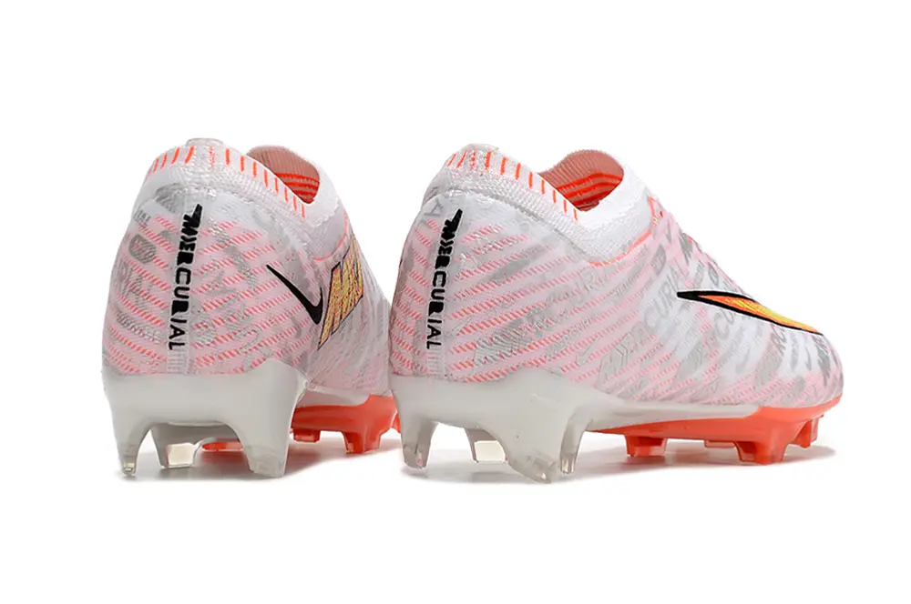 Nike Air Zoom Mercurial Vapor 15 Elite FG - White/Electric Orange/Neon Yellow