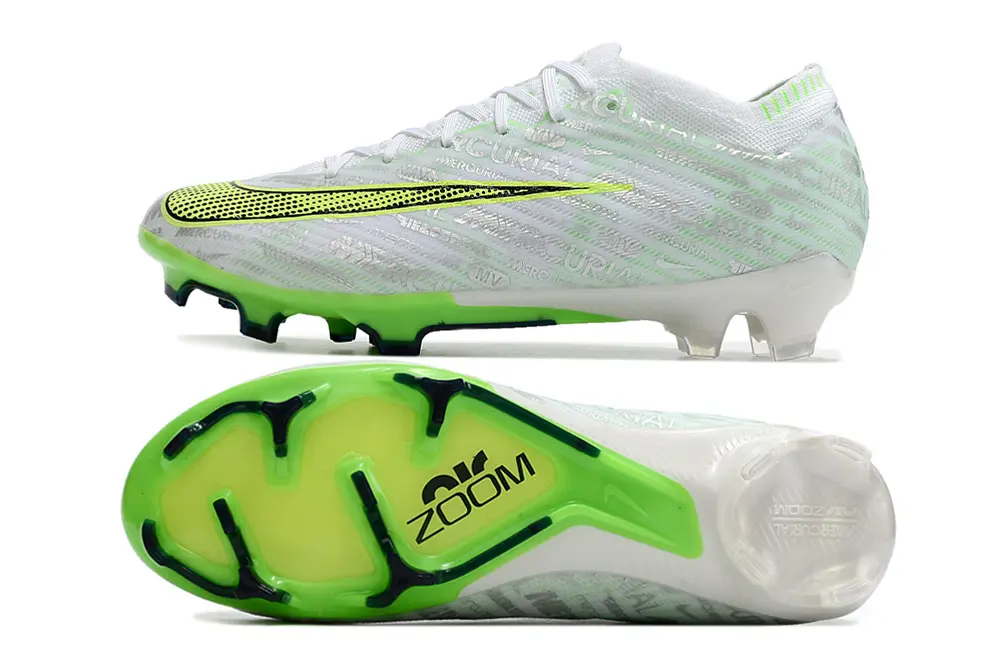 Nike Air Zoom Mercurial Vapor 15 Elite FG - White/Neon Green/Black