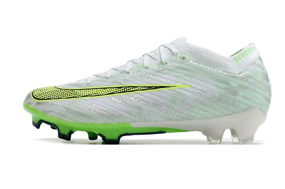 Nike Air Zoom Mercurial Vapor 15 Elite FG - White/Neon Green/Black