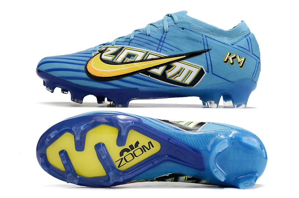 Mbappé x Nike Air Zoom Mercurial Vapor 15 Elite FG - Blue/Sky Blue/Yellow Flash