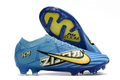 Mbappé x Nike Air Zoom Mercurial Vapor 15 Elite FG - Blue/Sky Blue/Yellow Flash