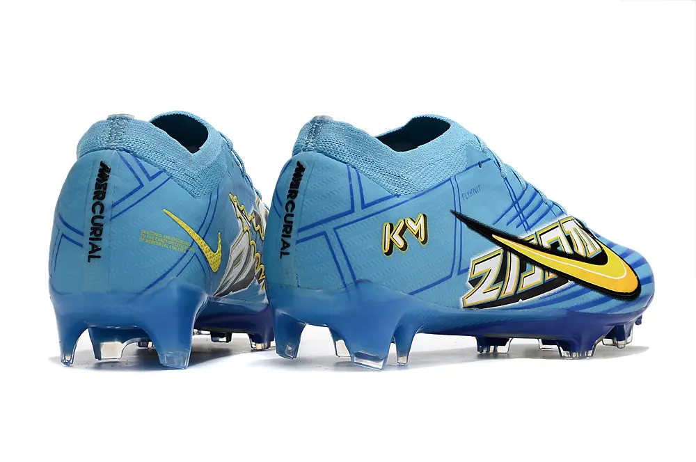 Mbappé x Nike Air Zoom Mercurial Vapor 15 Elite FG - Blue/Sky Blue/Yellow Flash