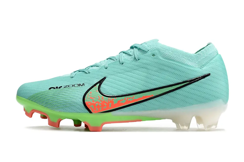 Nike Air Zoom Mercurial Vapor 15 Elite FG - Aqua/Neon Green/Coral Red