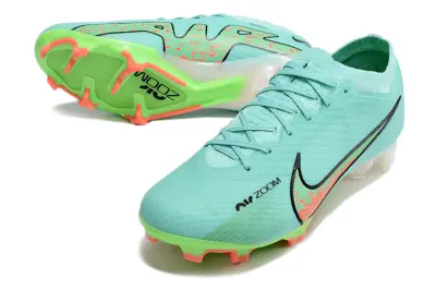 Nike Air Zoom Mercurial Vapor 15 Elite FG - Aqua/Neon Green/Coral Red
