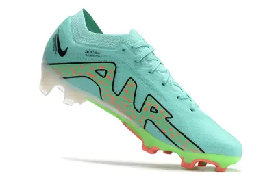 Nike Air Zoom Mercurial Vapor 15 Elite FG - Aqua/Neon Green/Coral Red