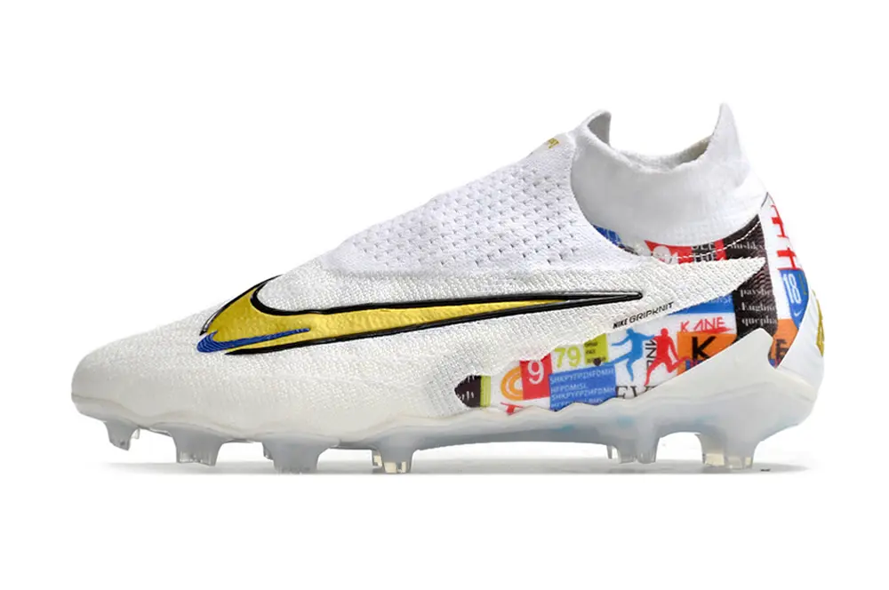Nike Phantom GX Elite DF FG - White/Electric Blue/Gold