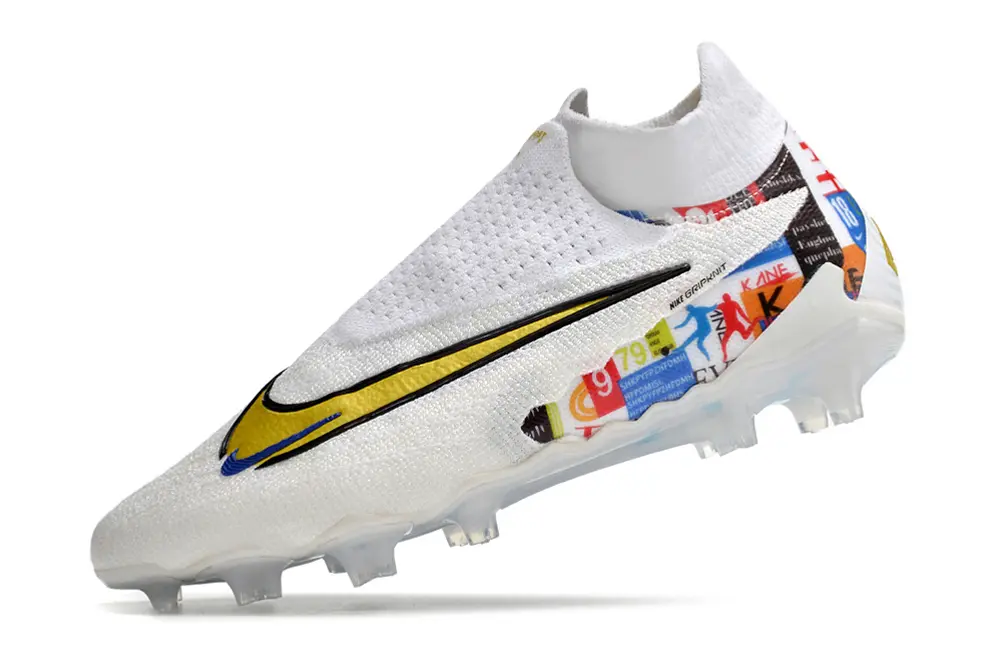 Nike Phantom GX Elite DF FG - White/Electric Blue/Gold