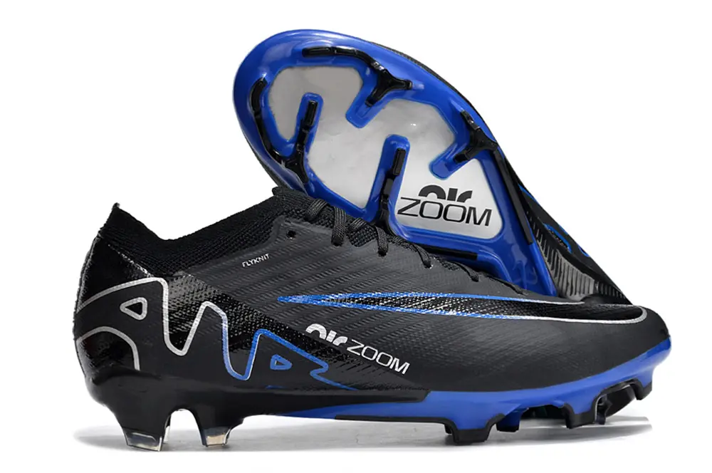 Nike Air Zoom Mercurial Vapor 15 Elite FG - Black/Electric Blue/Charcoal Gray