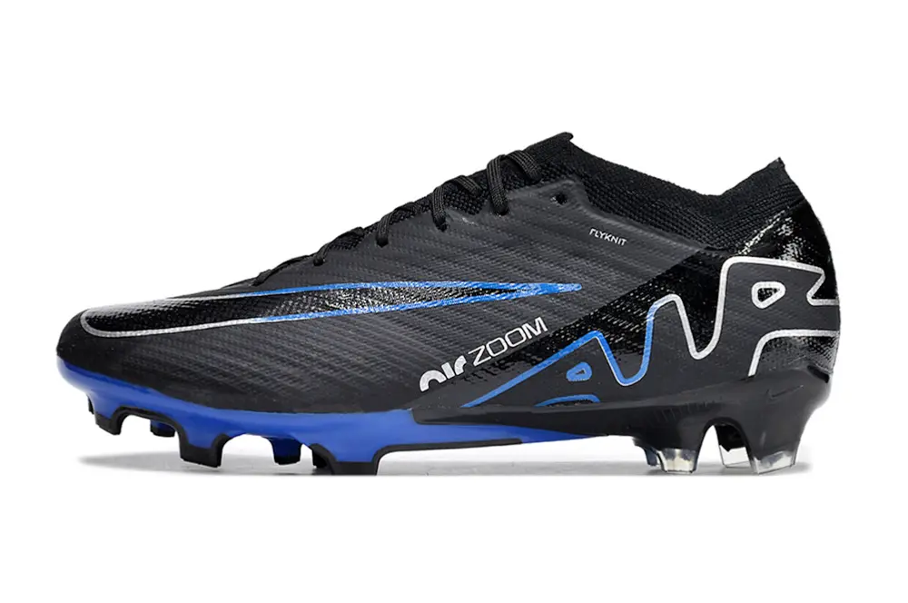 Nike Air Zoom Mercurial Vapor 15 Elite FG - Black/Electric Blue/Charcoal Gray