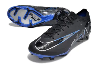 Nike Air Zoom Mercurial Vapor 15 Elite FG - Black/Electric Blue/Charcoal Gray