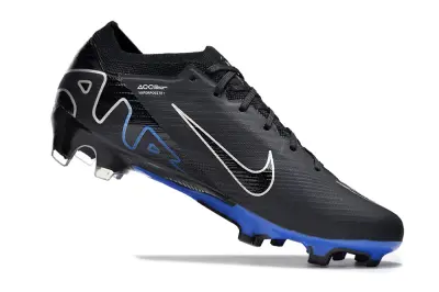 Nike Air Zoom Mercurial Vapor 15 Elite FG - Black/Electric Blue/Charcoal Gray