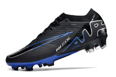 Nike Air Zoom Mercurial Vapor 15 Elite FG - Black/Electric Blue/Charcoal Gray