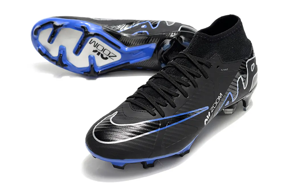 Nike Air Zoom Mercurial Superfly 9 Elite FG - Black/Electric Blue/White