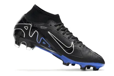 Nike Air Zoom Mercurial Superfly 9 Elite FG - Black/Electric Blue/White