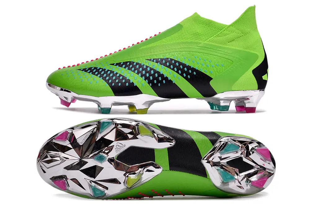 Adidas Predator Accuracy+ Laceless FG - Green/Neon Green/Jet Black