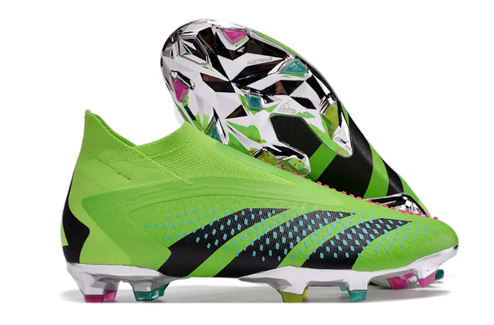 Adidas Predator Accuracy+ Laceless FG - Green/Neon Green/Jet Black