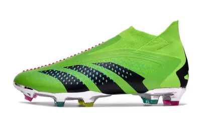 Adidas Predator Accuracy+ Laceless FG - Green/Neon Green/Jet Black