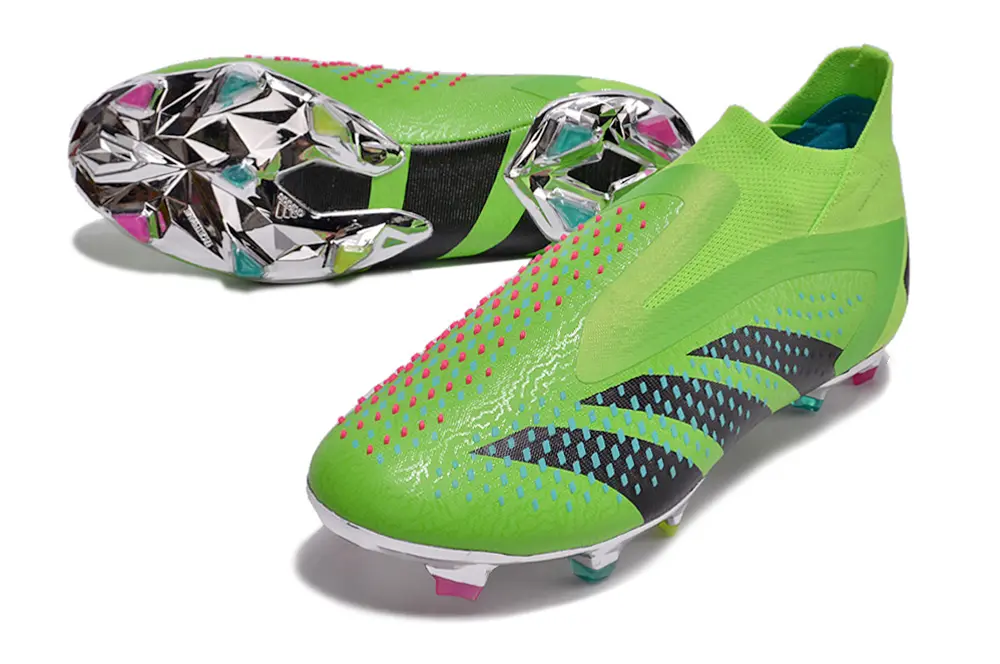 Adidas Predator Accuracy+ Laceless FG - Green/Neon Green/Jet Black